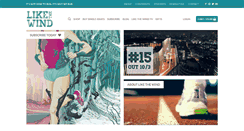 Desktop Screenshot of likethewindmagazine.com